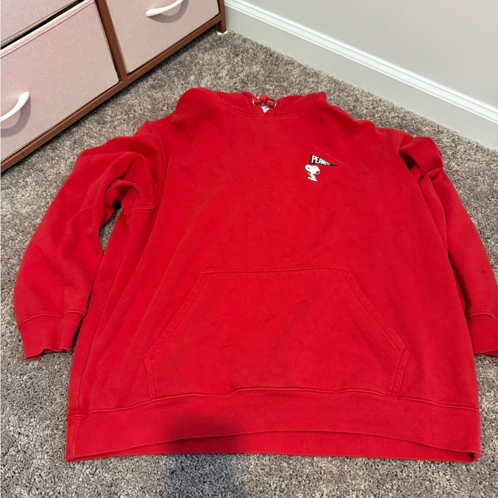 Red Peanuts hoodie